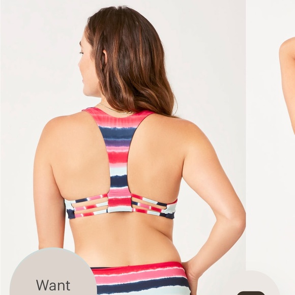 Carve Designs reversible La Jolla style top in Prism/Navy size small - Picture 5 of 6